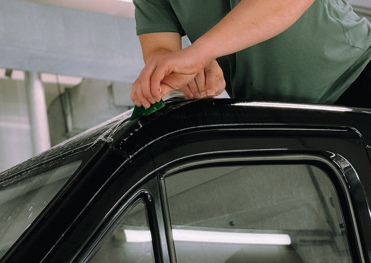 Detailed car with window film by CARX